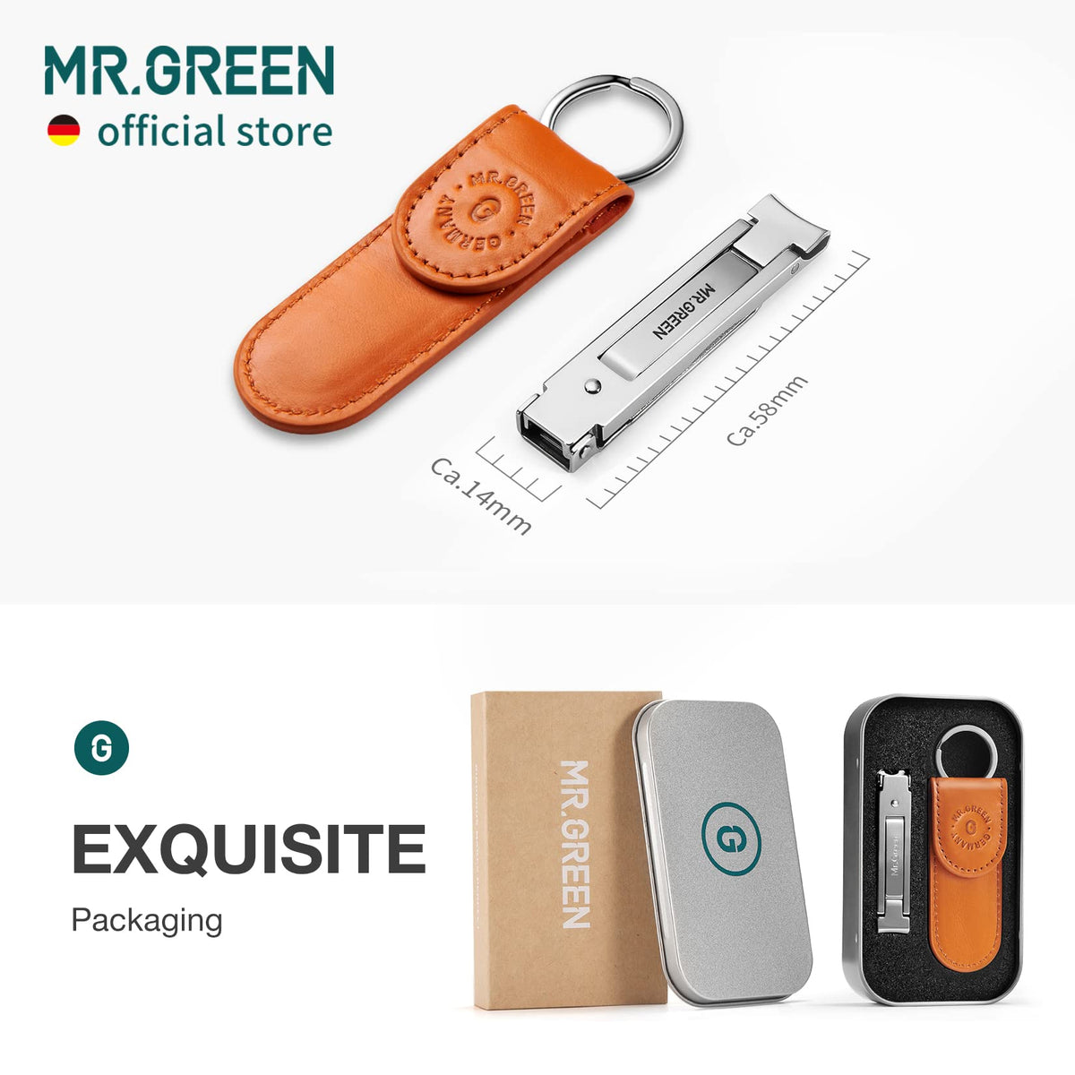 MR.GREEN iron box packaging protects clips during transit