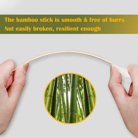 MRCMUCEZ bamboo rods offer sturdy, burr-free handling