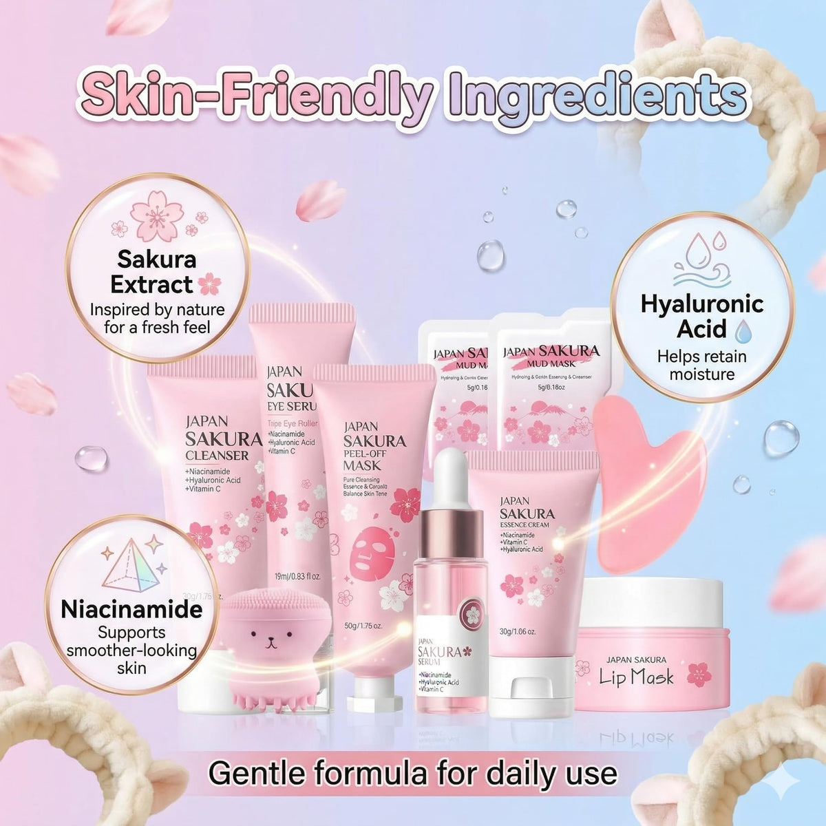 MrCuvaryas headband completes an at-home spa routine.