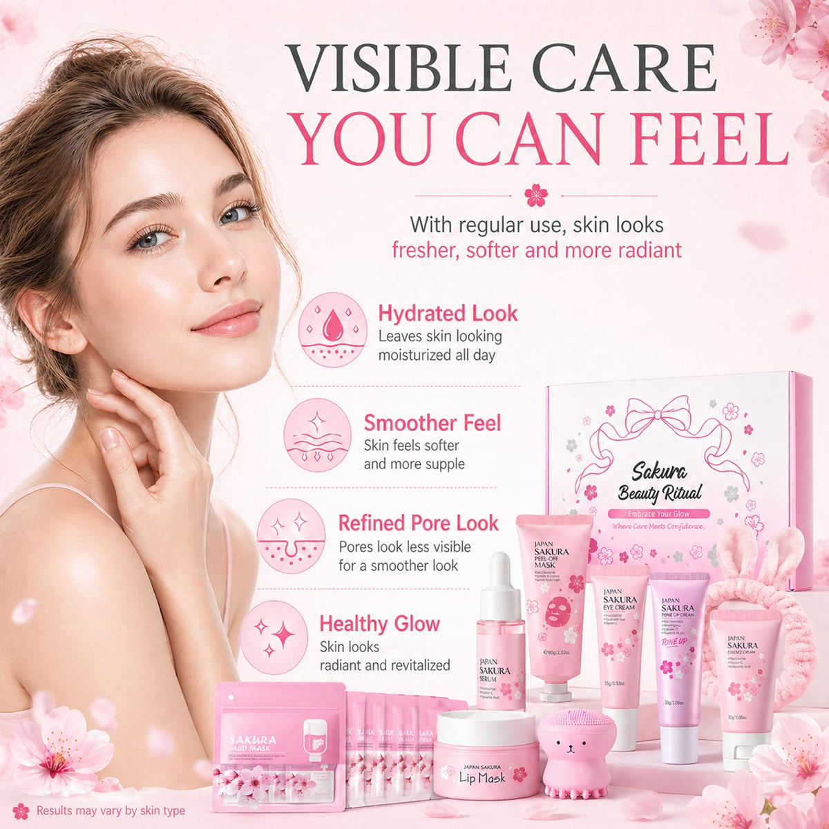MrCuvaryas Japan Sakura peel-off mask for a refreshed complexion.