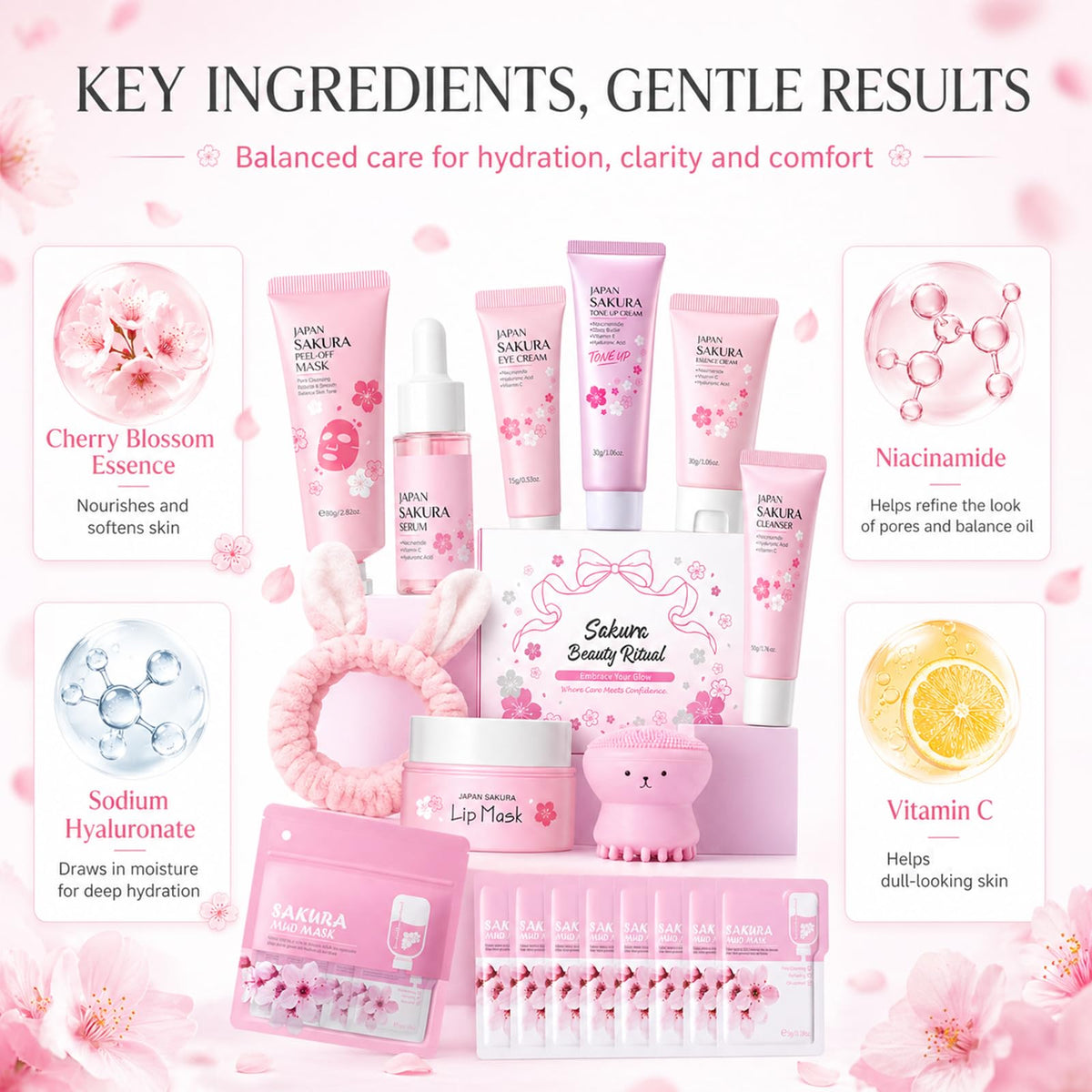 MrCuvaryas Japan Sakura tone-up cream brightens and balances tone.