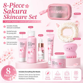 MrCuvaryas Japan Sakura Toner refreshes and balances young skin after cleansing.