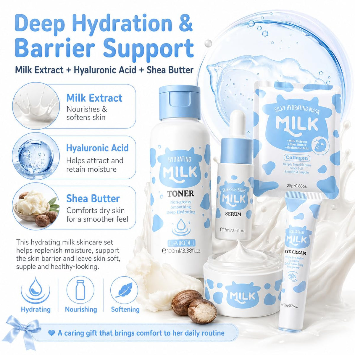 MrCuvaryas Milk Eye Cream, gentle care for delicate under-eye area.