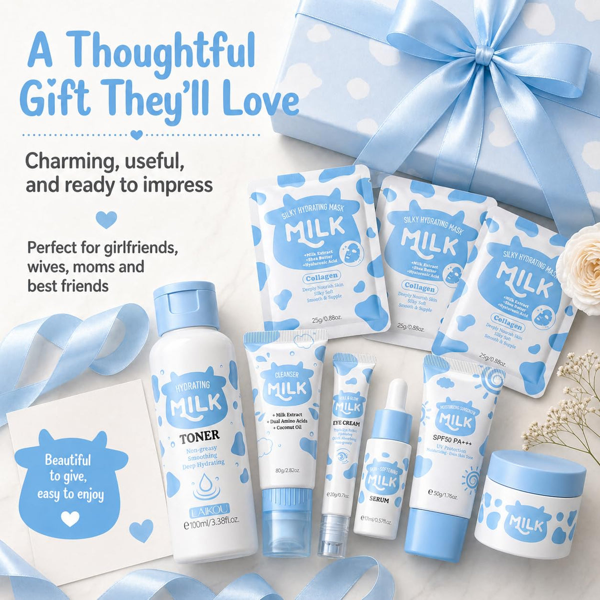 MrCuvaryas Milk Face Cleanser close-up, creamy texture for gentle cleansing.