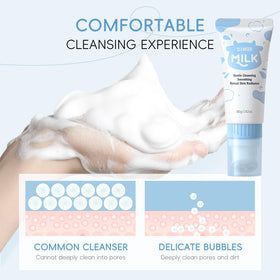 MrCuvaryas Milk Skincare Eye Cream tube for delicate under-eye care and nourishment