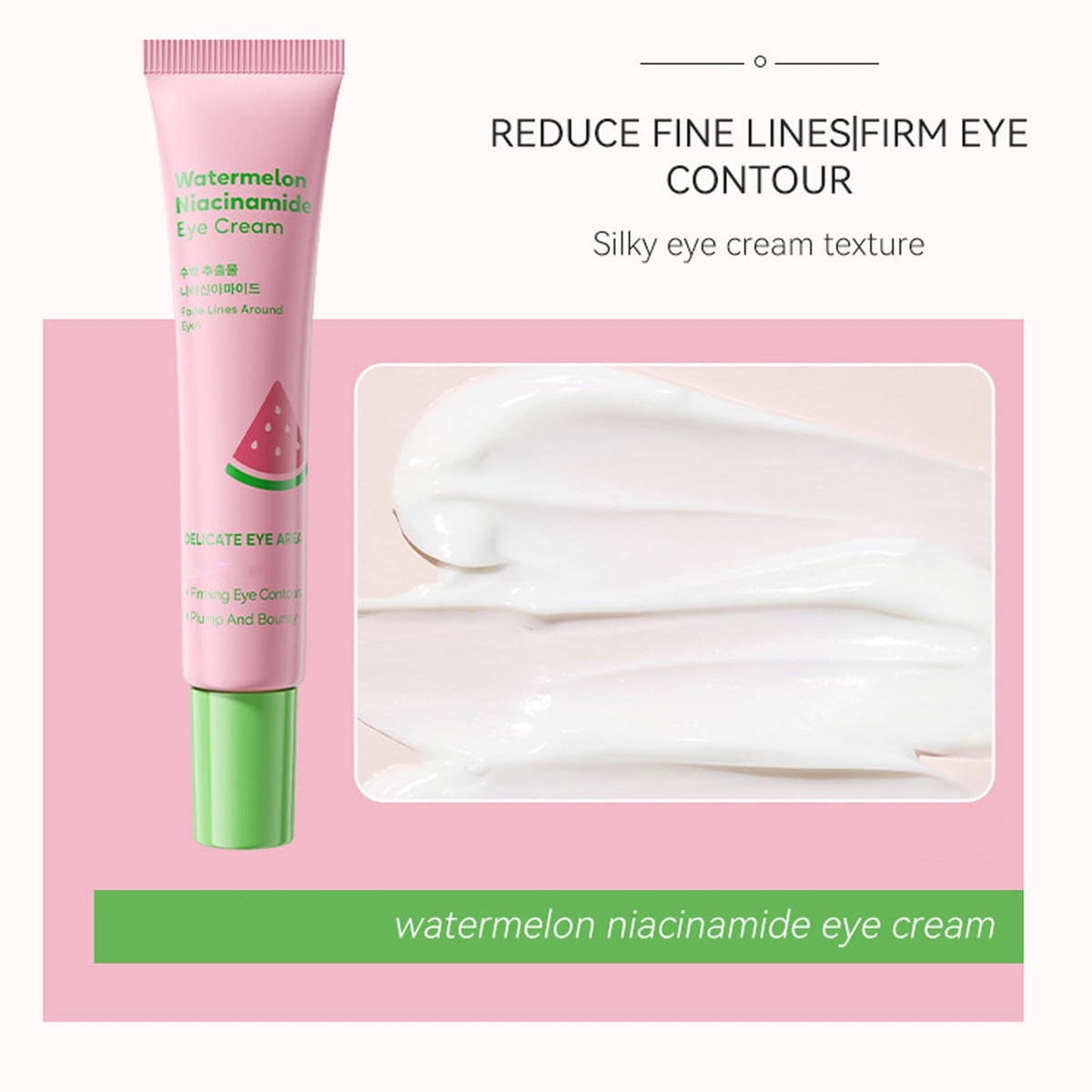 MrCuvaryas Watermelon Eye Cream jar smooths delicate eye area