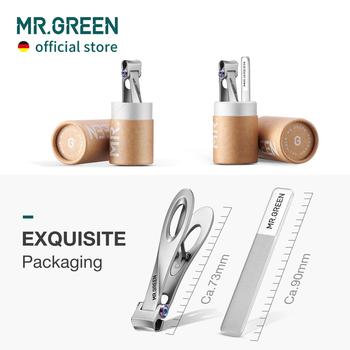 MR.GREEN compact design ideal for travel and daily use.