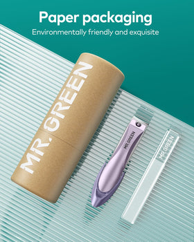 MR.GREEN nail clippers offset blade design reduces direct blade contact