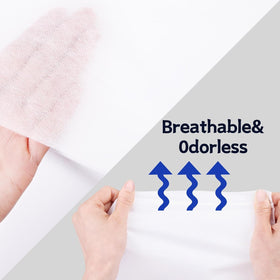 MRJ White sheet folded for travel, illustrating compact storage and portability.