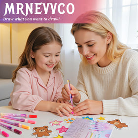MRNEVVCO Nail Art Pens 0.5mm fine tip enables precise lines.