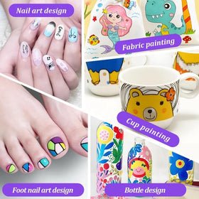 MRNEVVCO Nail Art Pens attractively packaged as a gifting set.