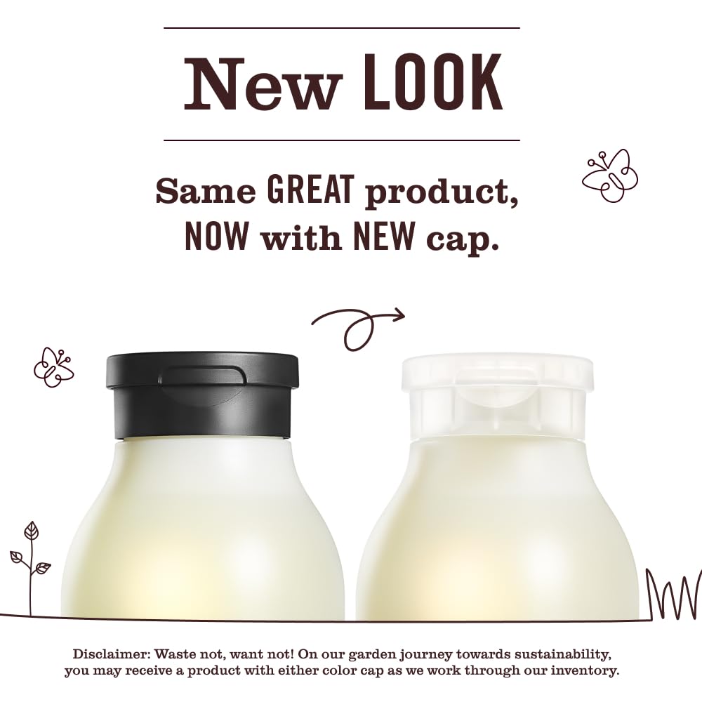 Mrs. Meyer's Basil refill bottle side view showing eco-friendly packaging