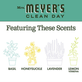 Mrs. Meyer's Basil hand wash moment; crisp herbal notes brighten routines.