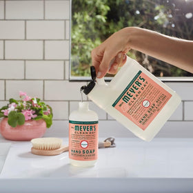 Mrs. Meyer's two-pack refill keeps hands refreshed with essential oils.