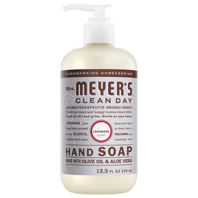 Mrs. Meyer's Clean Day Honeysuckle pump top for quick, fragrant cleansing after tasks.