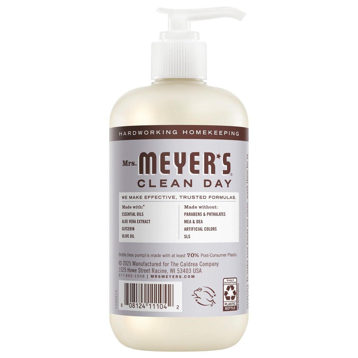 Mrs. Meyer's Clean Day Lemon Verbena refill-pack label indicates scent renewal and savings.