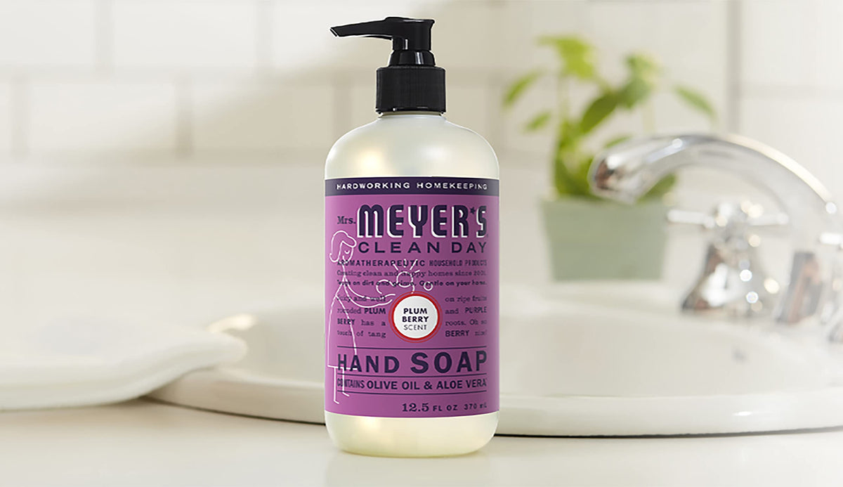 Mrs. Meyer's Clean Day multi-pack display; three scents ready for shared spaces