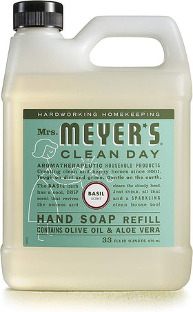 Mrs. MEYER'S Clean Day plant-based-ingredients highlight gentle cleansing from essential oils.