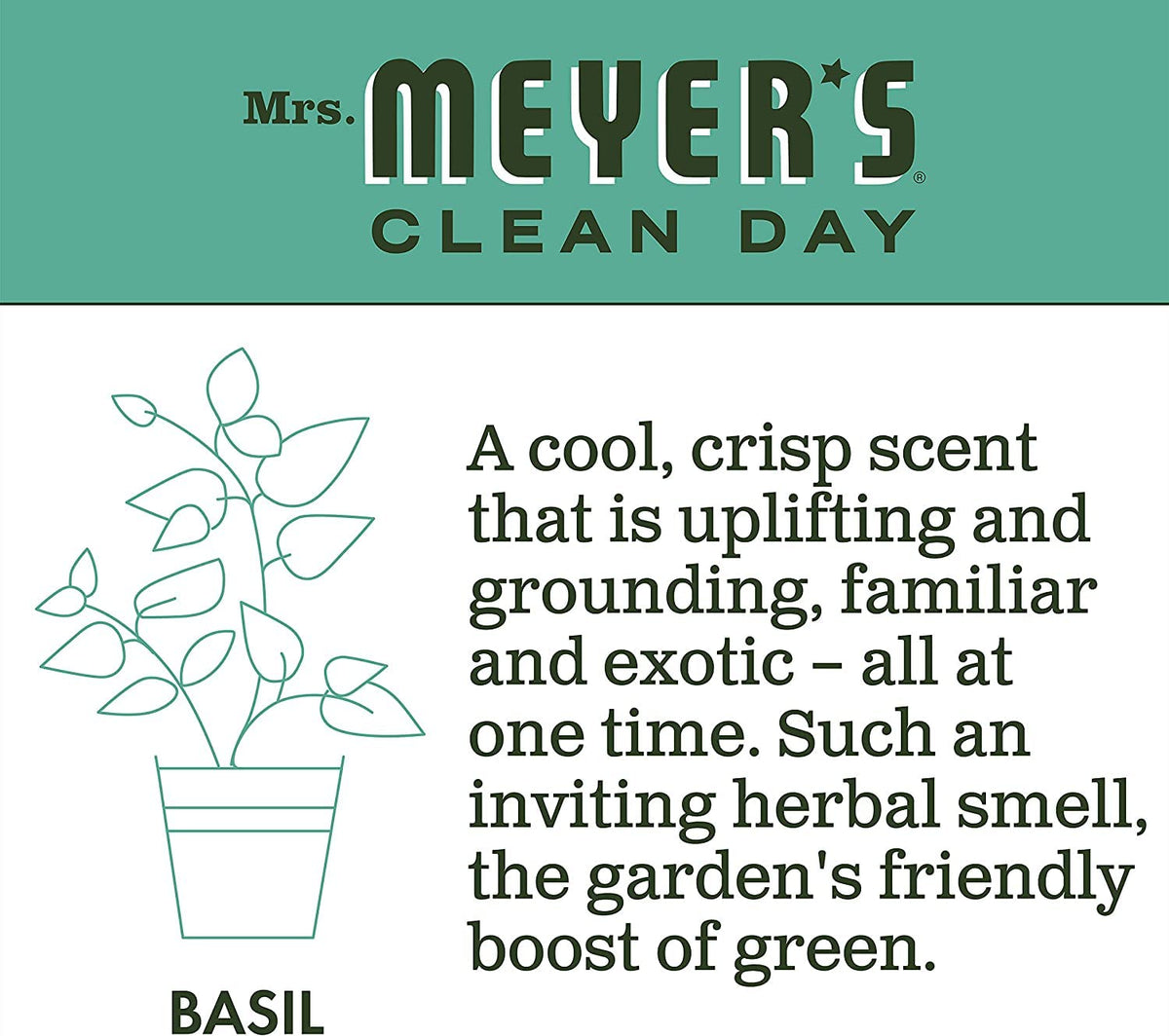 Mrs. MEYER'S Clean Day vivid-scent-layers capture citrus and botanical notes.