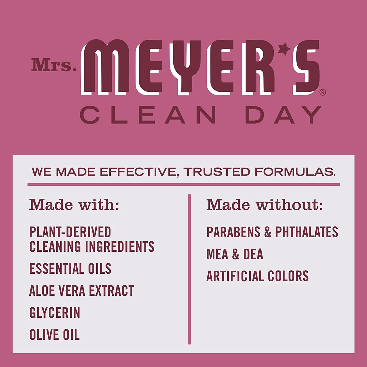 Mrs. Meyer's Clean Day Mum hand soap at a kitchen sink ready for handwashing