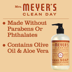 Mrs. Meyer's Clean Day packaging; eco-friendly materials and resealable cap