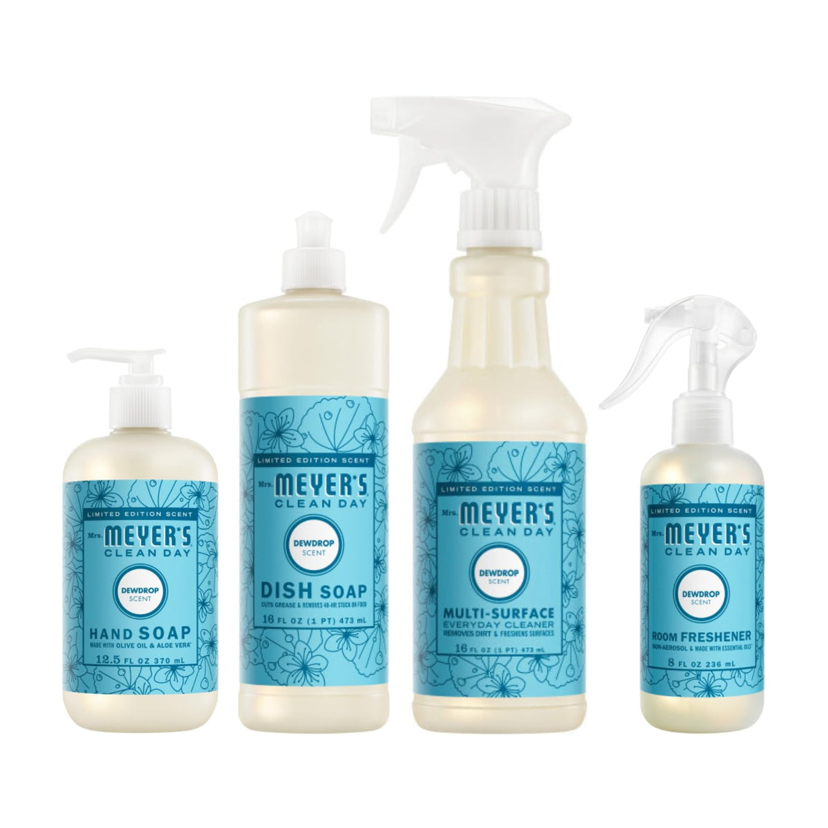 Mrs. Meyer's Dewdrop Room Spray adds a sparkling, airy scent to living spaces