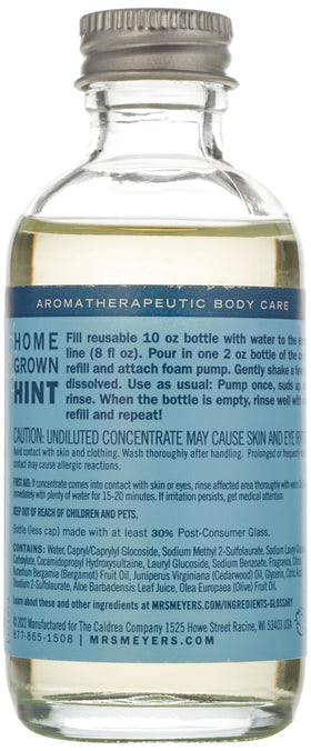 Mrs. Meyer's foaming hand soap starter kit packaging for easy setup and use.
