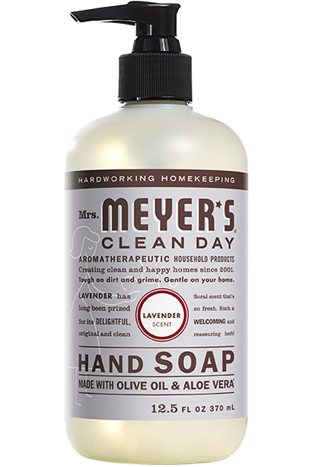 Mrs. Meyer's Lavender refill bottle for economical, long-lasting refills.