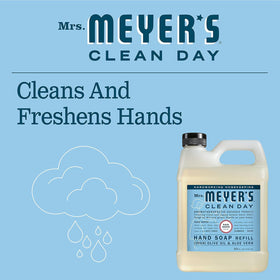 Mrs. Meyer's Rainwater fragrance in bathroom for a fresh mood.
