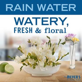 Eco-friendly refill and bottle option from Mrs. Meyer's reduces plastic waste.