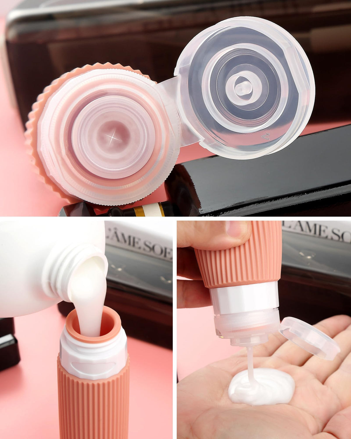 Mrsdry 3oz bottles provide leak-proof carry-on containers for liquids.