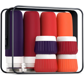 Mrsdry 3oz silicone travel bottles for easy squeezing and leak-proof travel.