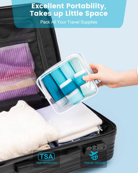 Wide-mouth design makes filling and cleaning easier during travel.