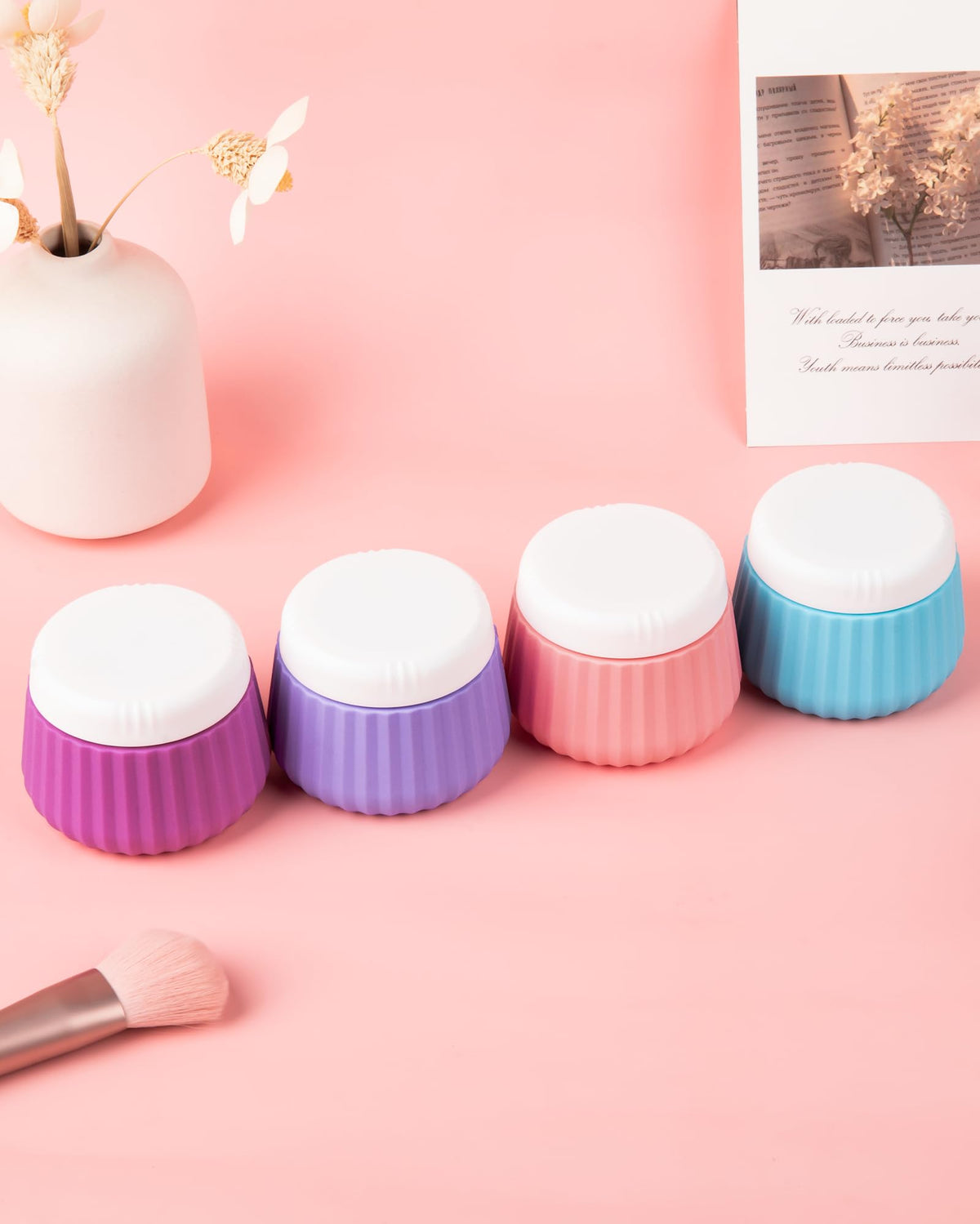 Mrsdry bright jars with a clear bag simplify packing organization.