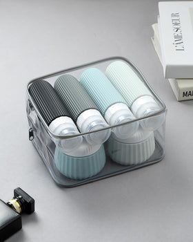 Mrsdry clear makeup bag showcases organized travel essentials