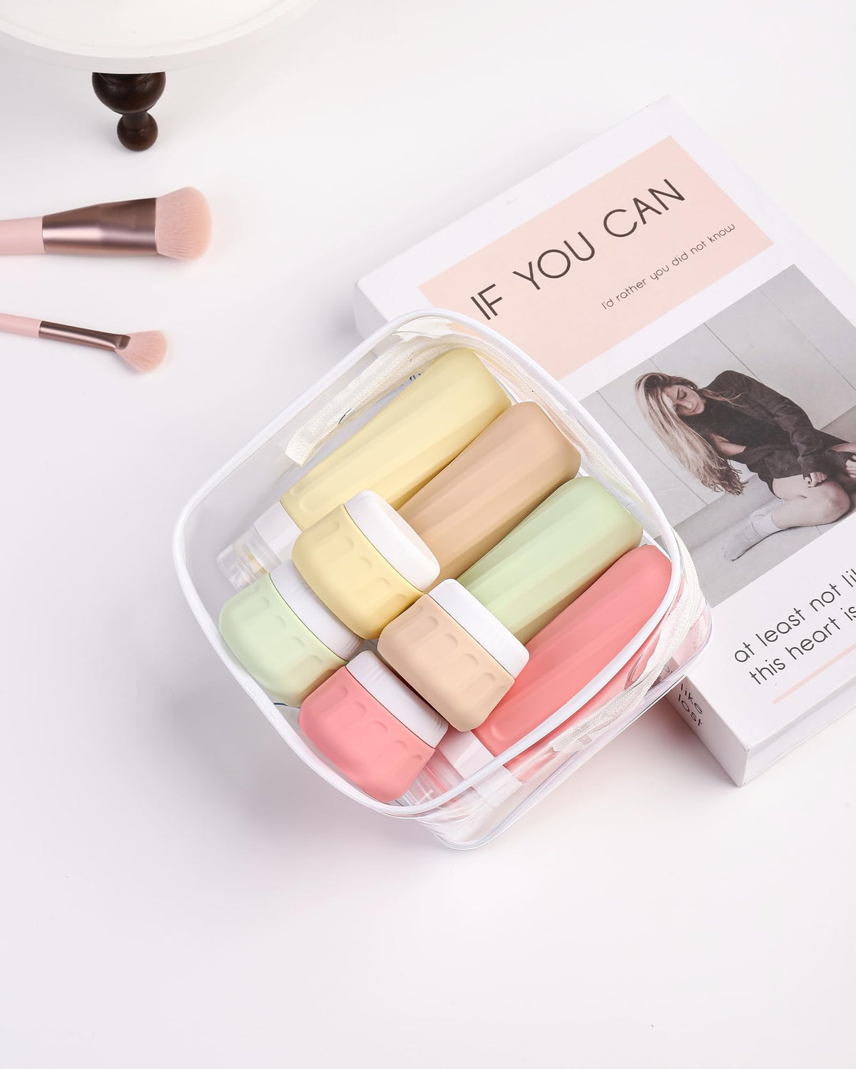 Mrsdry clear makeup bag keeps your kit organized in a compact carry-on