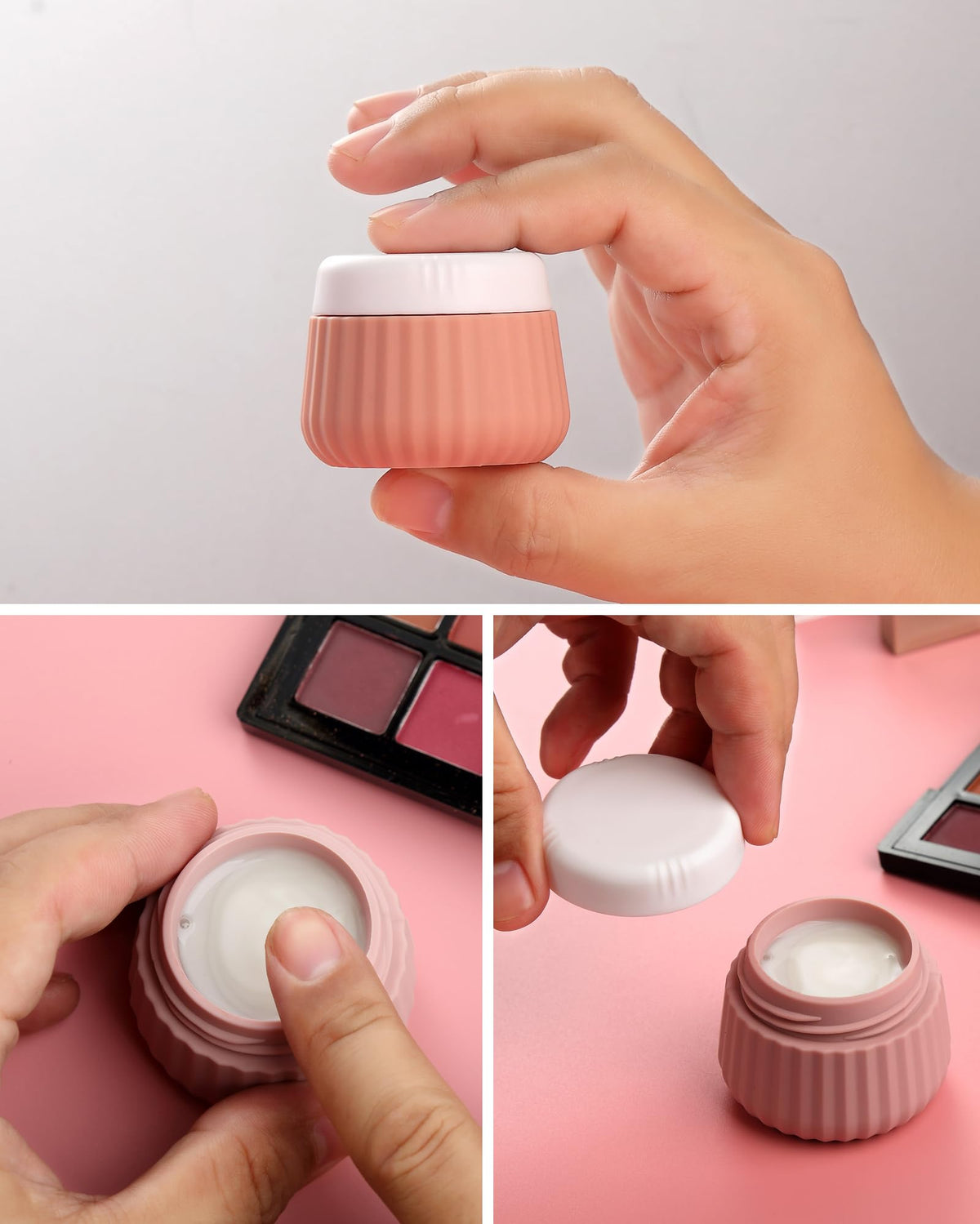 Mrsdry clear makeup bag keeps travel bottles organized and visible.