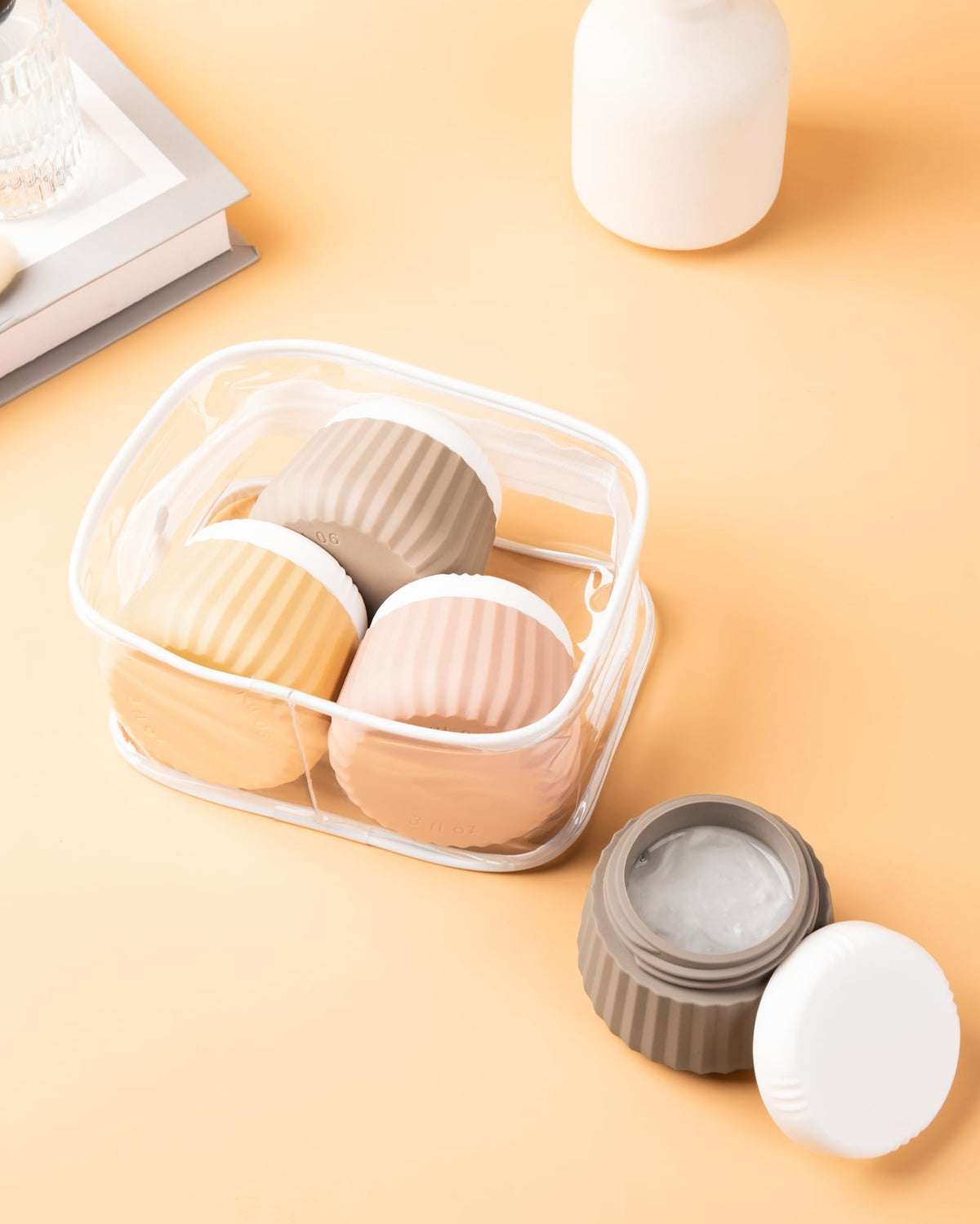 Mrsdry color-coded lids aid fast recognition of contents and use cases.