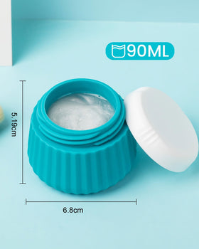 Mrsdry food-grade silicone jars safe for creams and lotions on the go.