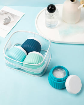 Mrsdry four-color jar set with a clear case for organization.