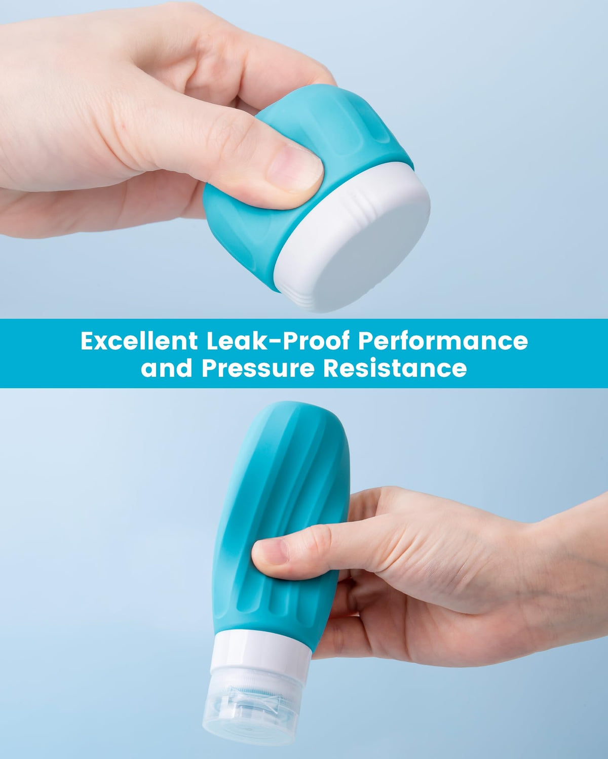Squeeze to the last drop with confidence using secure seals.