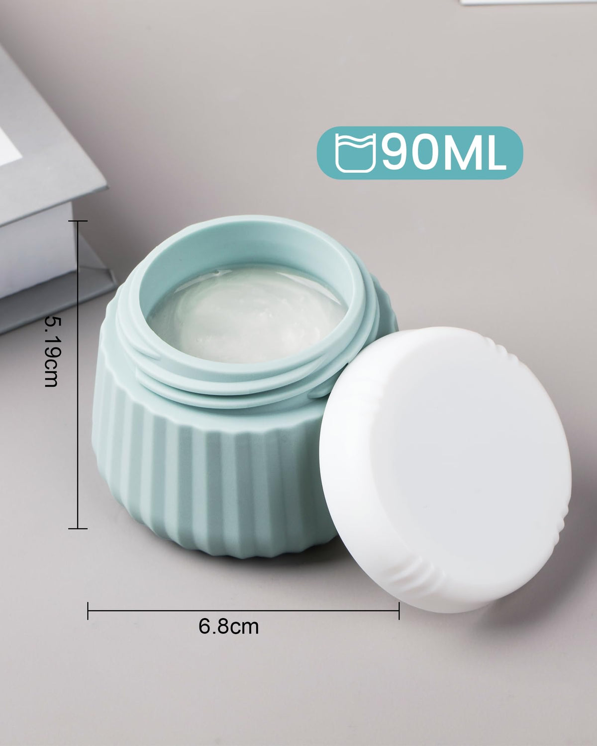 Mrsdry leak-proof silicone jar mouth preventing spills during travel