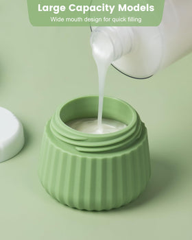 Mrsdry leak-proof silicone jars highlight secure seals that prevent spills during travel.