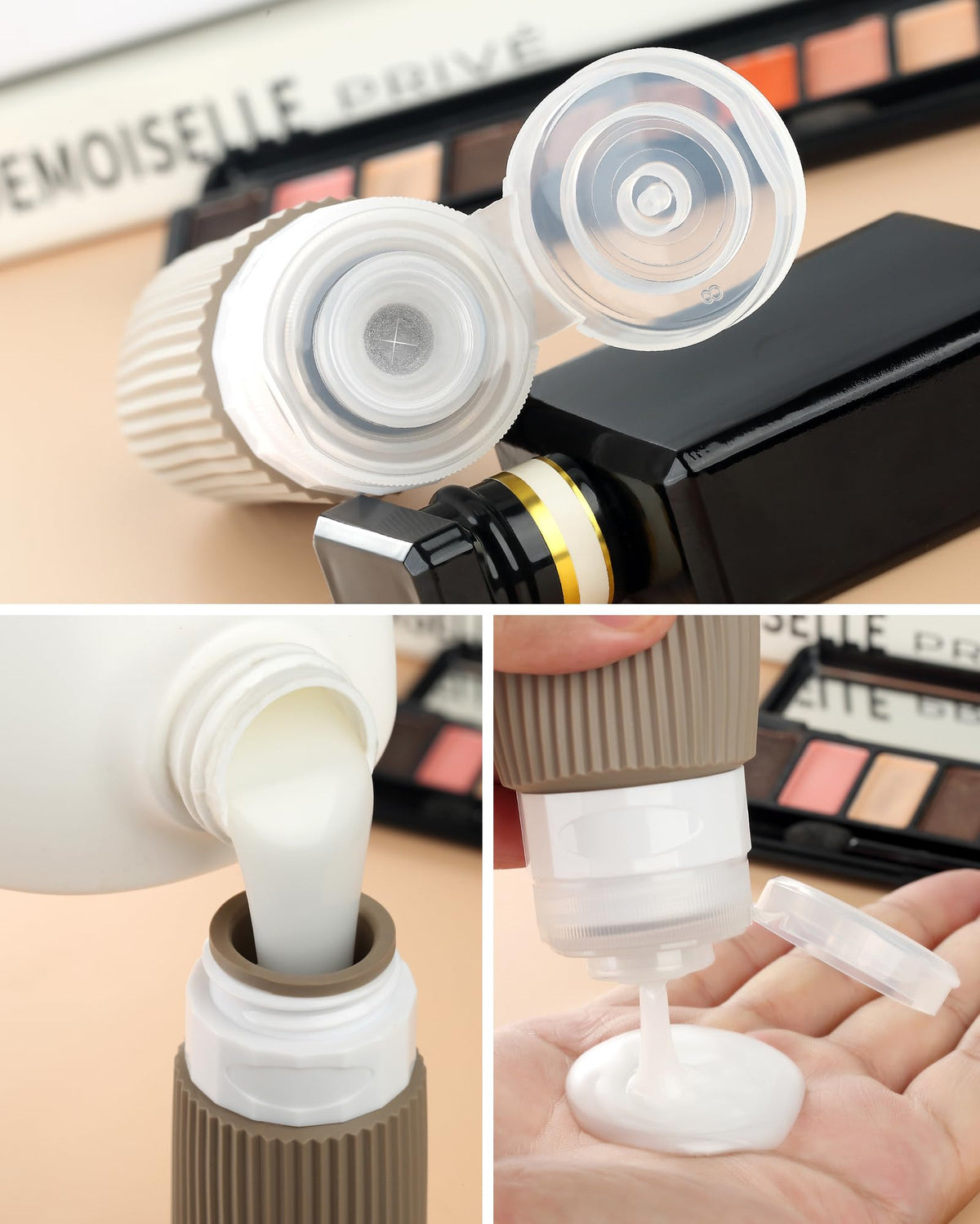 Mrsdry silicone bottles show leakproof design preventing spills during travel.