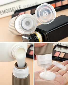 Mrsdry silicone bottles show leakproof design preventing spills during travel.