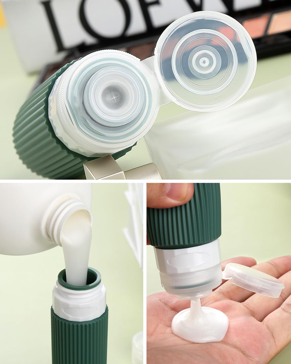 Mrsdry silicone cream jars 1oz for compact, spill-safe skincare.