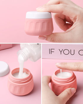 MrsDry silicone cream jars 1oz ideal for travel skincare