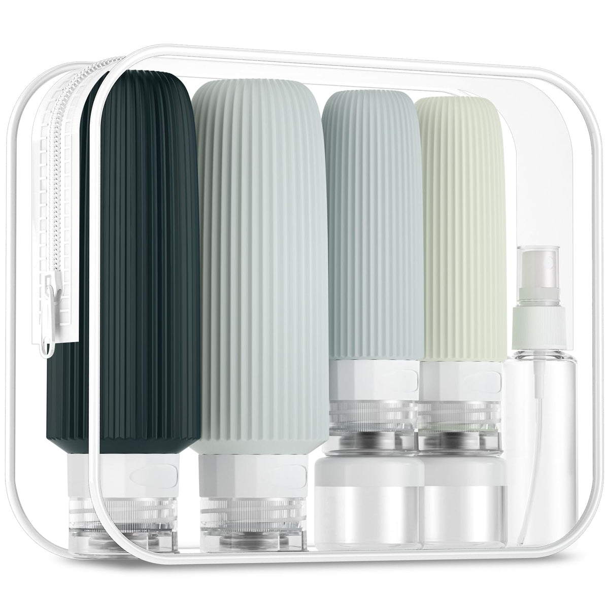 Mrsdry 16-pack travel bottles in zip case for organized packing