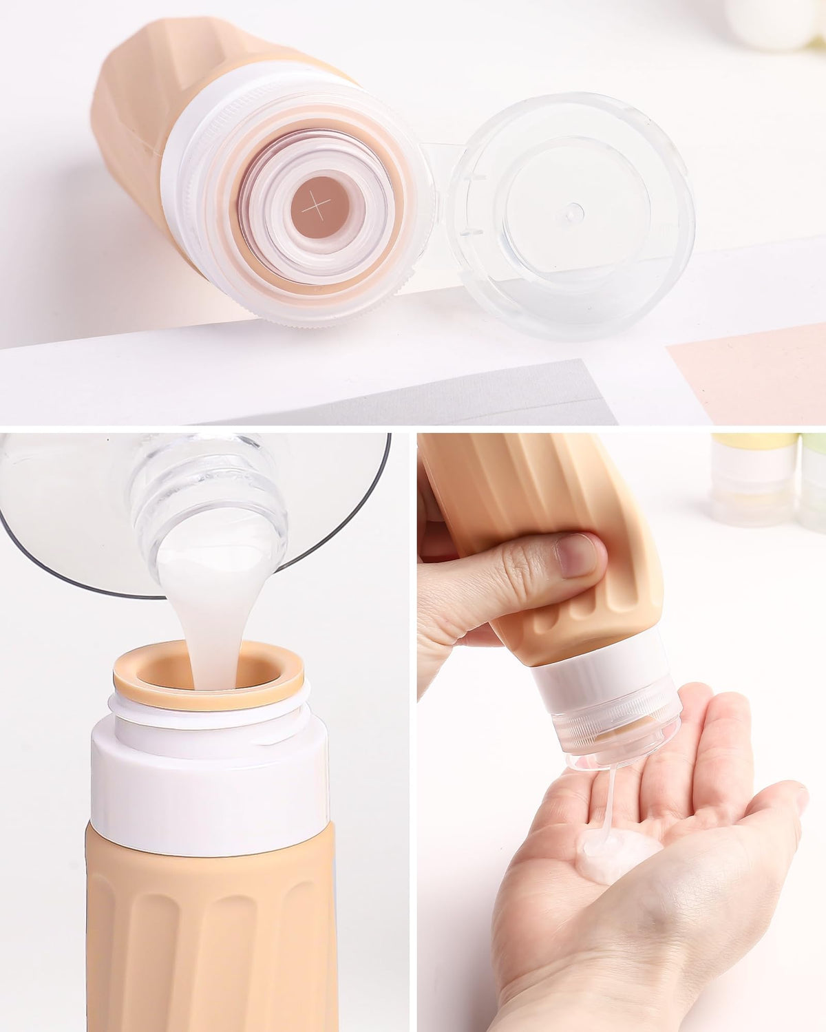 Mrsdry travel bottles 3oz conditioner bottle keeps liquids organized and spill-free