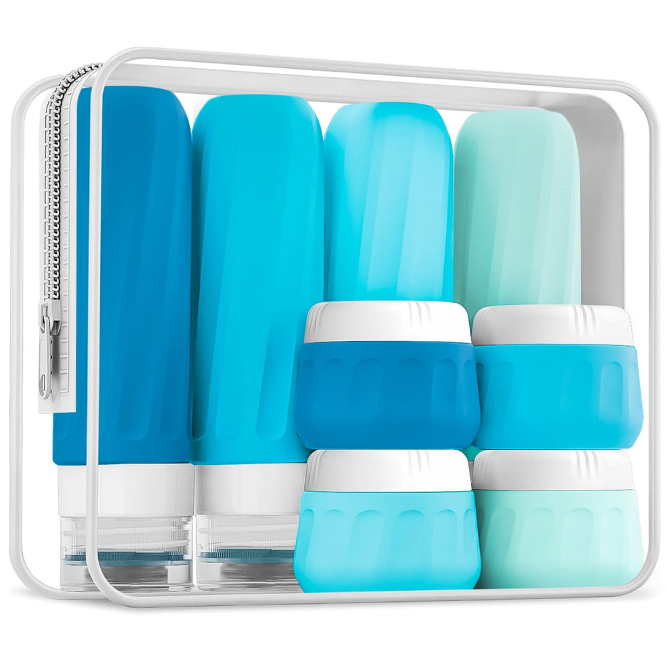 Mrsdry travel bottles 3oz set for organized on-the-go toiletries.